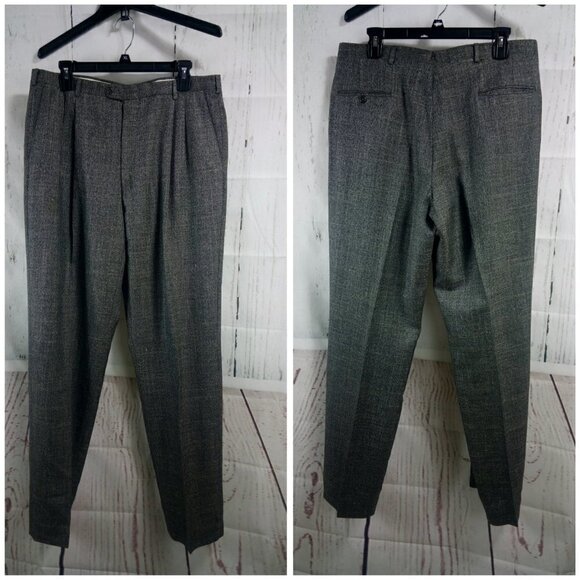 Europa Collection Diffusion 42R Double Breasted Grayish Brown Hopsack 2pc Suit - Picture 7 of 8